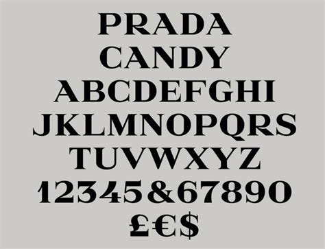 prada candy font